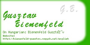 gusztav bienenfeld business card